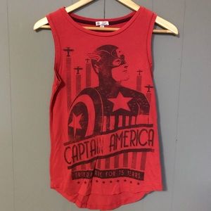 Captain America Muscle Tee